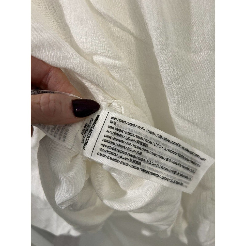 (Sold)HOLLISTER White LONG-SLEEVE CHANNELED BUILT-IN SHORTS DRESS Large NWT - Picture 13 of 14